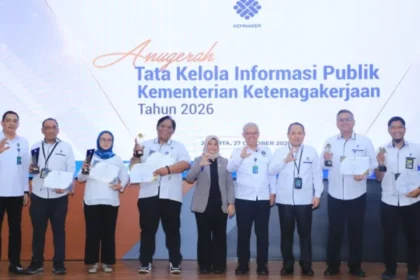 Kemnaker Gelar Anugerah Tata Kelola Informasi Publik 2026